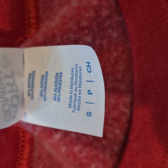 Port & Co Heather Red Fleece Crewneck Long Sleeve Sweatshirt, Women's S Men's XS - Picture 10 of 14